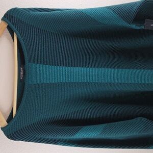 LiverPool Boat Neck Dolman Sleeve Malachiti Multi 1X Relaxed Knit NWT. Cozy